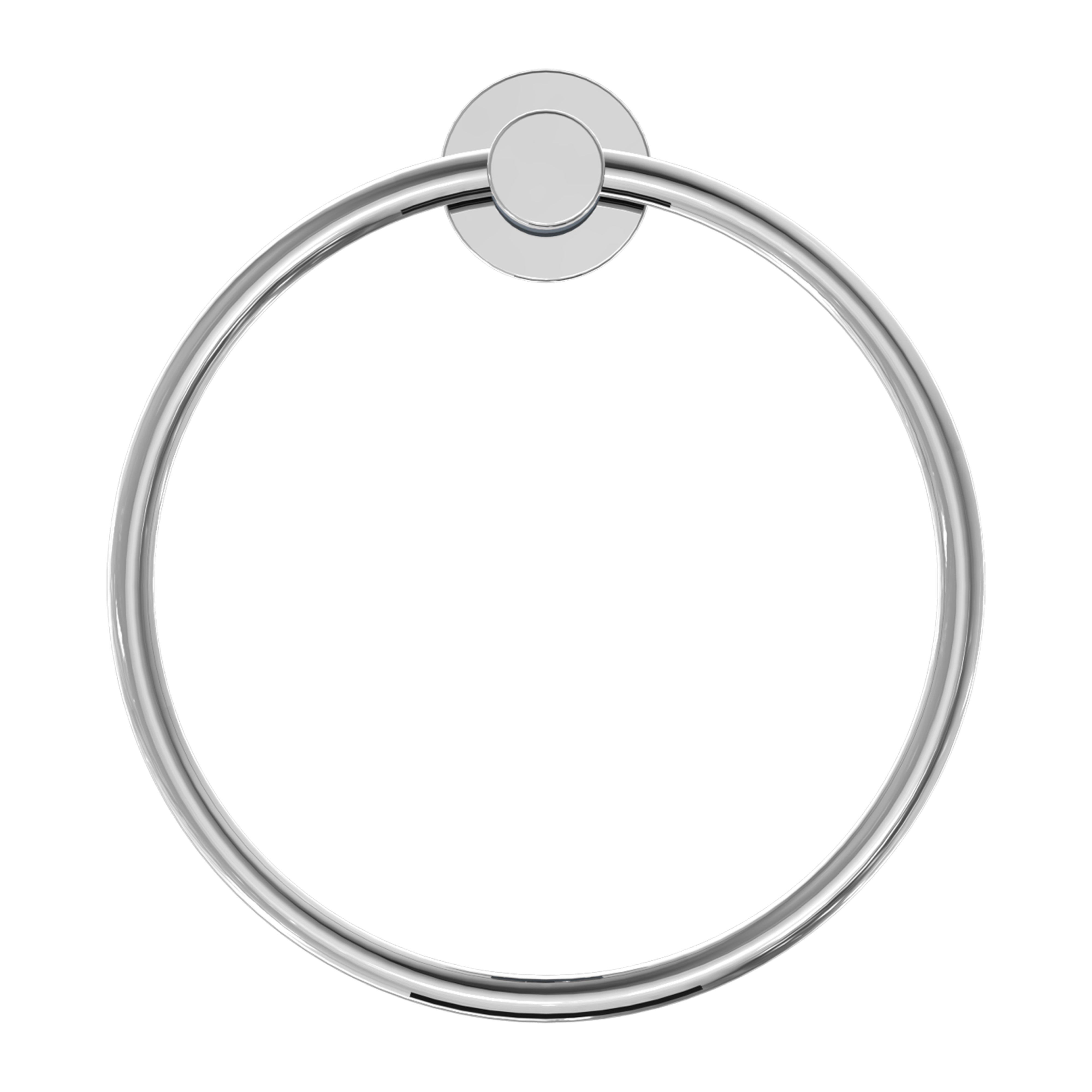 NERO CLASSIC HAND TOWEL RING CHROME