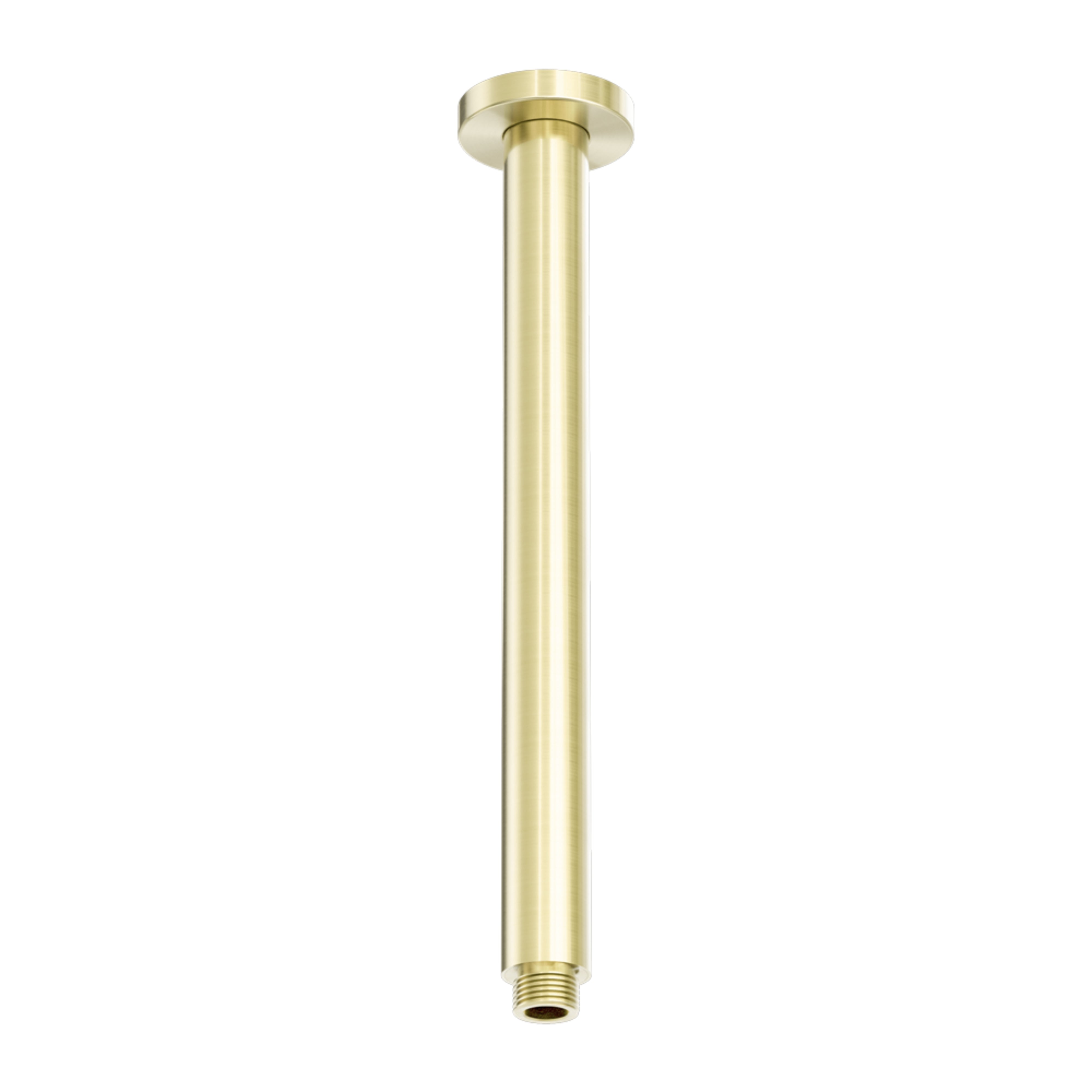 NERO ZEN ROUND CEILING SHOWER ARM 300MM BRUSHED GOLD
