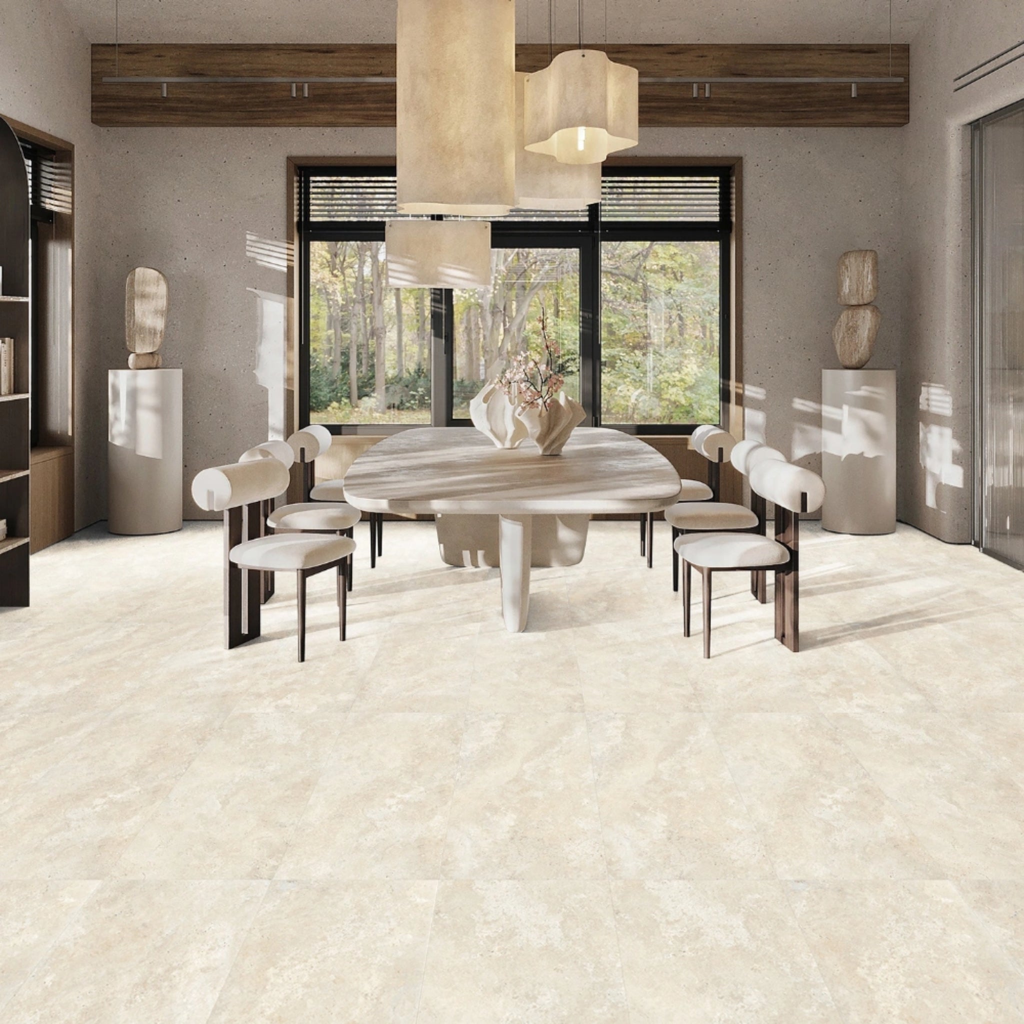MUSES NAVONA CROSS IVORY 600X1200MM RECTANGULAR TILE (PER BOX)