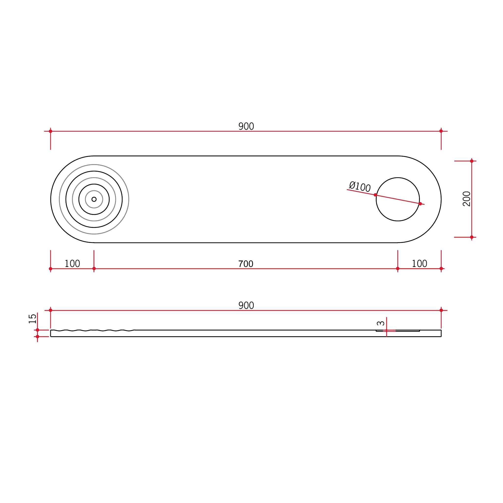 THERMOGROUP HOLLY SOLID SURFACE BATH CADDY 900MM WHITE