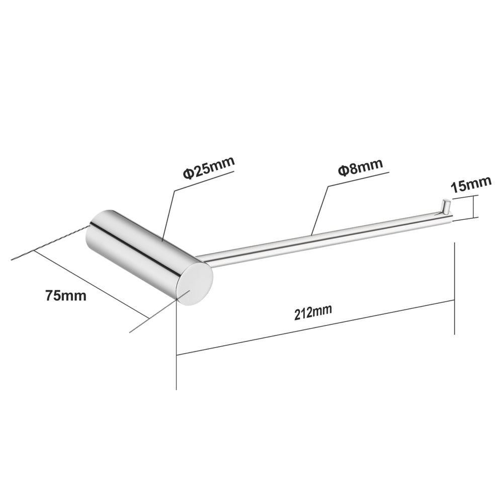 NORICO HAND TOWEL CHROME 212MM