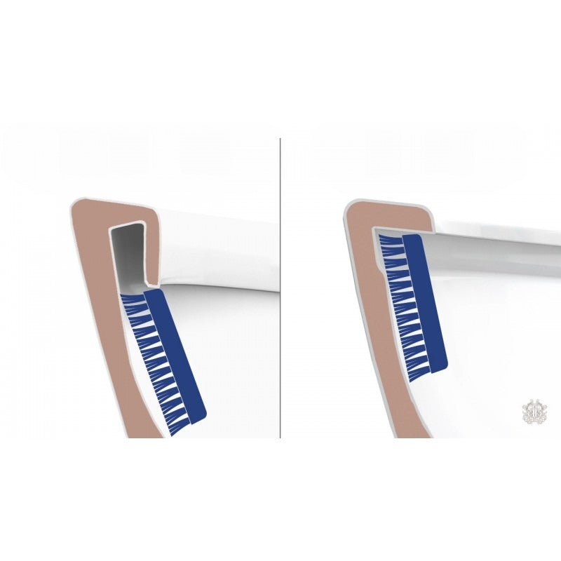 BELBAGNO ALEXANDER-R RIMLESS BACK TO WALL TOILET SUITE GLOSS WHITE