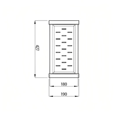 INSPIRE KITCHEN SINK COLANDER CHROME 427MM
