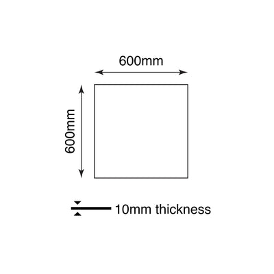 MUSES BLAZE DARK GREY FELLTEC 600X600MM SQUARE TILE (PER BOX)