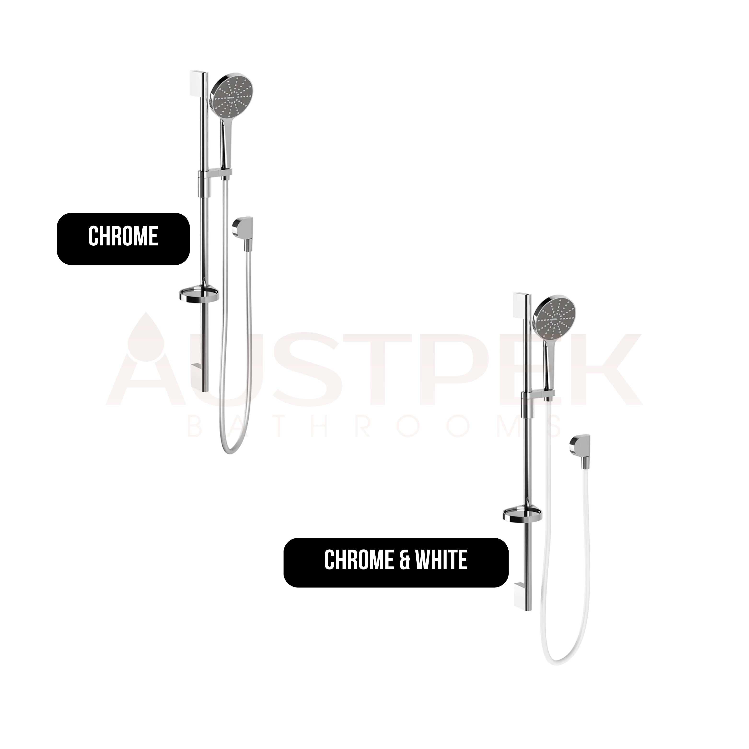 PHOENIX NX VIVE RAIL SHOWER CHROME AND WHITE