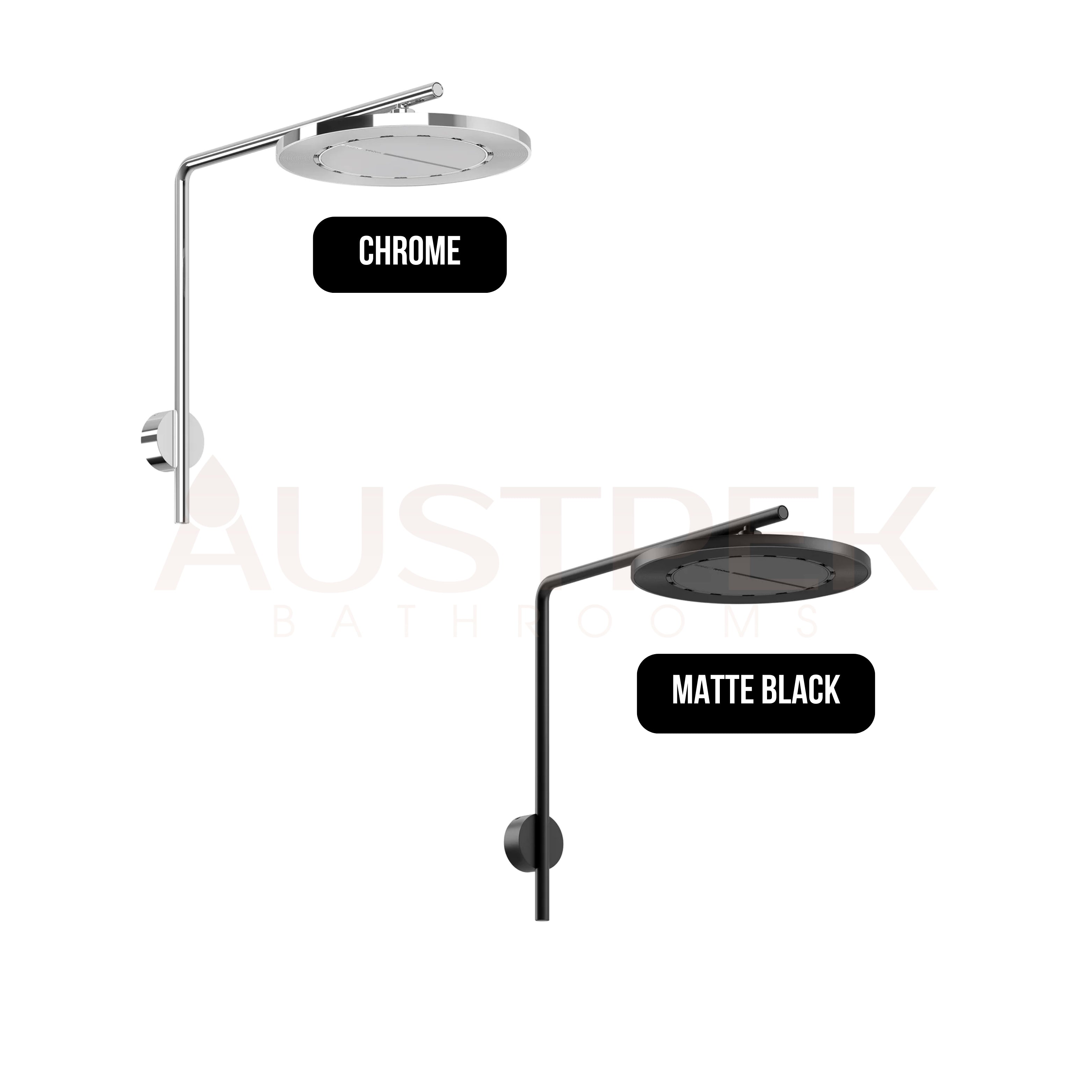 PHOENIX NX IKO WITH HYDROSENSE SHOWER ARM AND ROSE 250MM MATTE BLACK