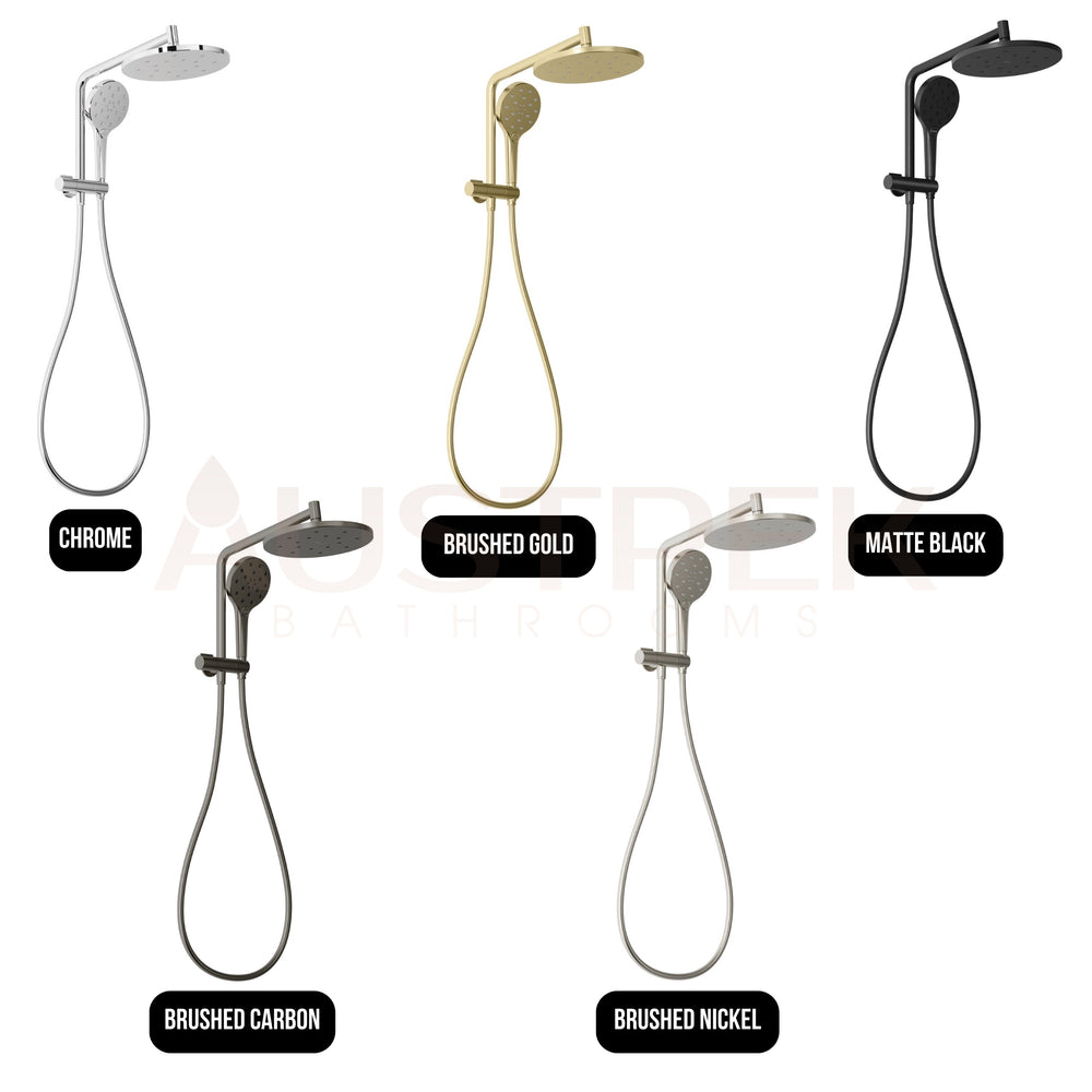 PHOENIX ORMOND COMPACT TWIN SHOWER BRUSHED GOLD