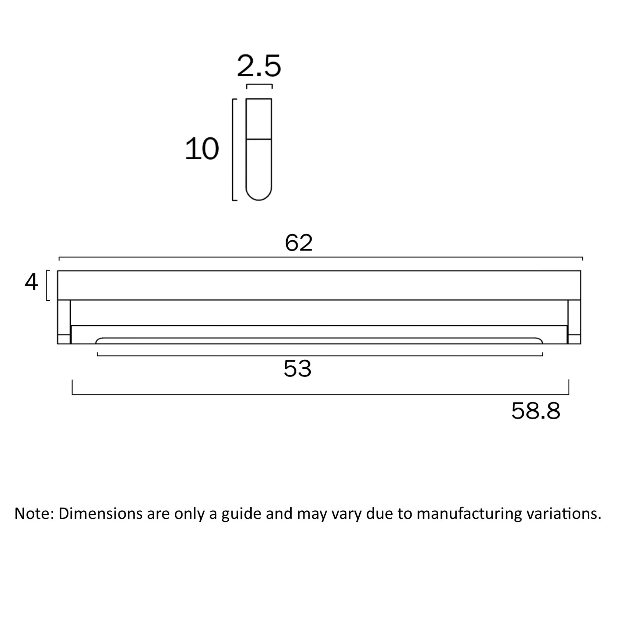 TELBIX ARVIN VANITY LED WALL LIGHT ANTIQUE GOLD 620MM