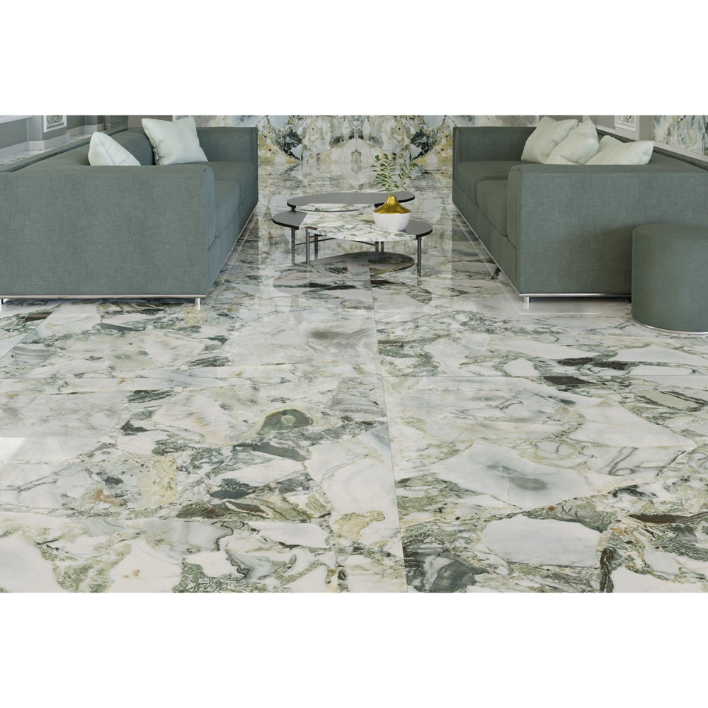 EVERSTONE MEGASLIM WHITE BEAUTY NATURAL 2800X1200MM RECTANGLE TILE (PER SLAB)