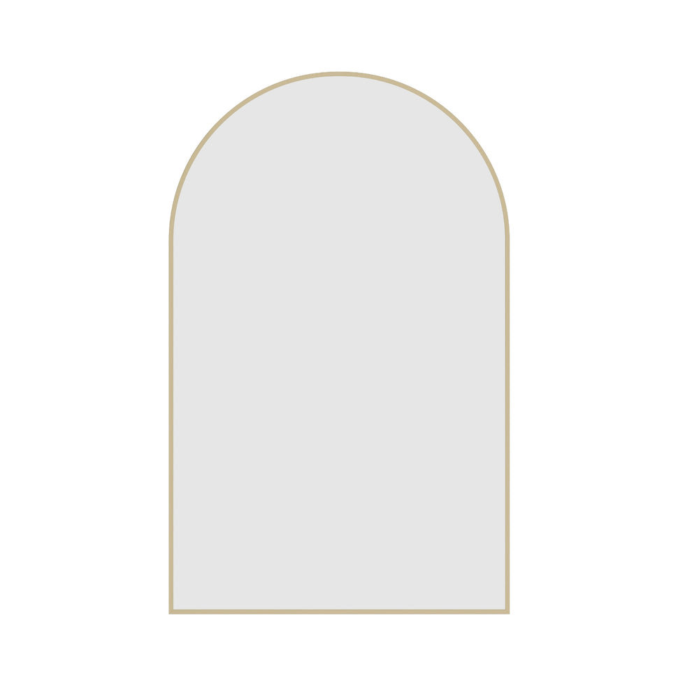 THERMOGROUP ABLAZE ARCH GOLD FRAMED MIRROR 500X800MM