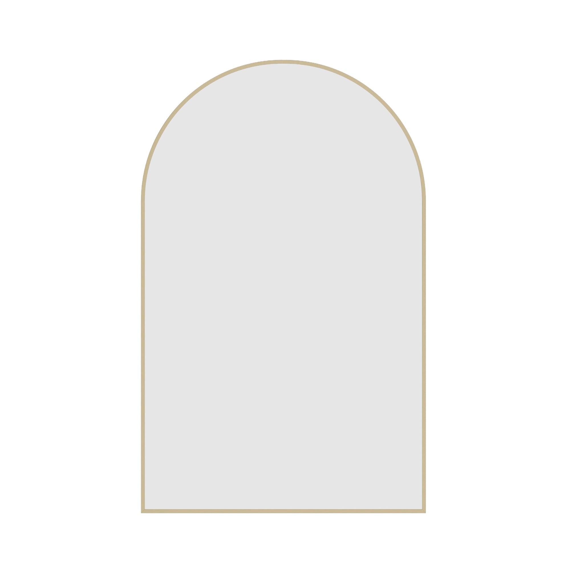 THERMOGROUP ABLAZE ARCH GOLD FRAMED MIRROR WITH DEMISTER 500X800MM