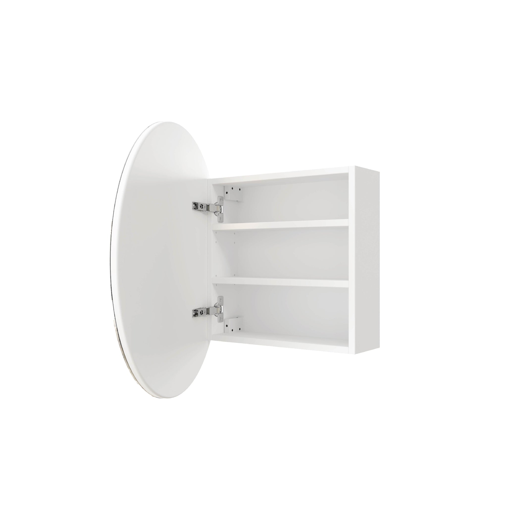THERMOGROUP ABLAZE ROUND MIRROR CABINET WHITE 600MM