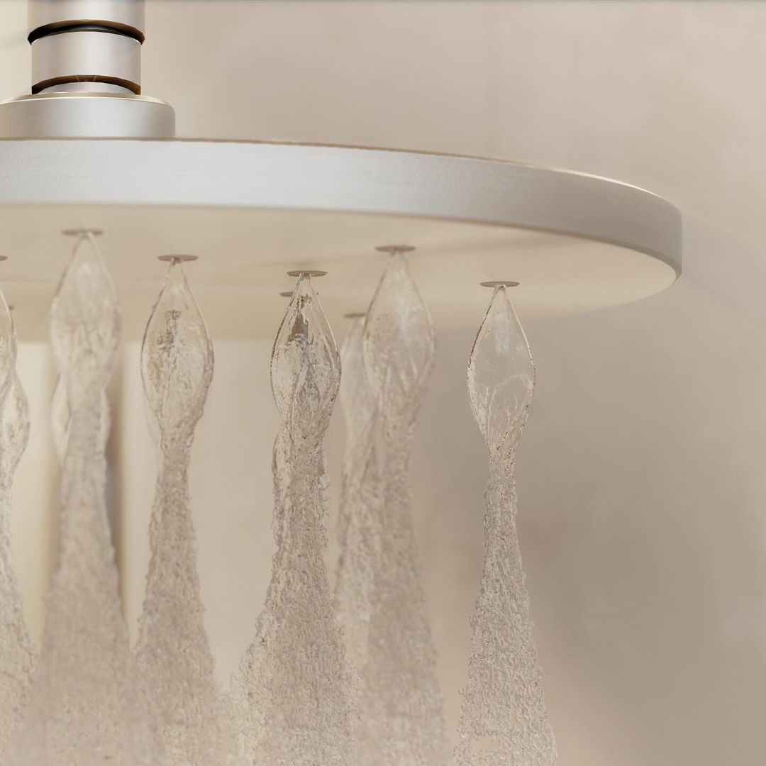 PHOENIX LUXEXP SHOWER ROSE 250MM BRUSHED NICKEL