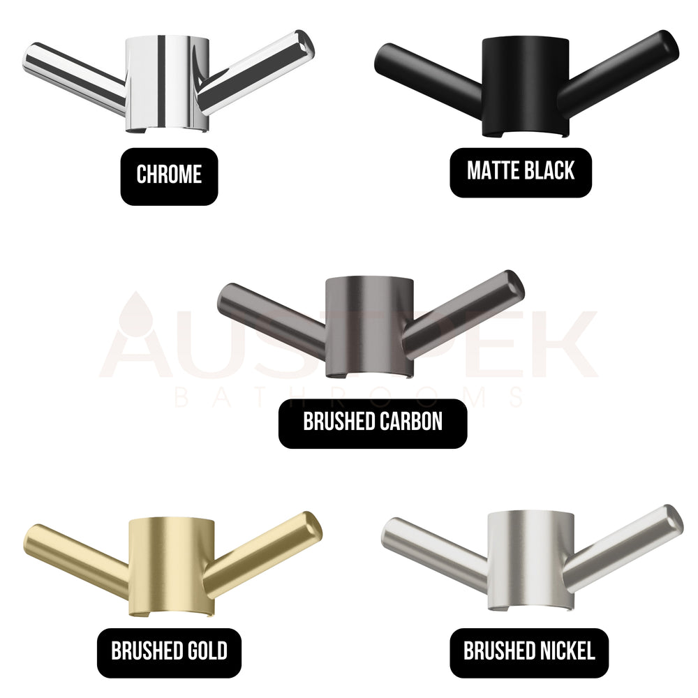 PHOENIX VERTICAL RAIL HOOK ROUND CHROME