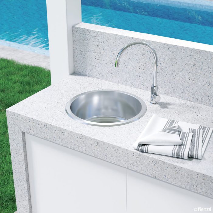 FIENZA TIVA SINGLE BOWL KITCHEN SINK STAINLESS STEEL 430MM