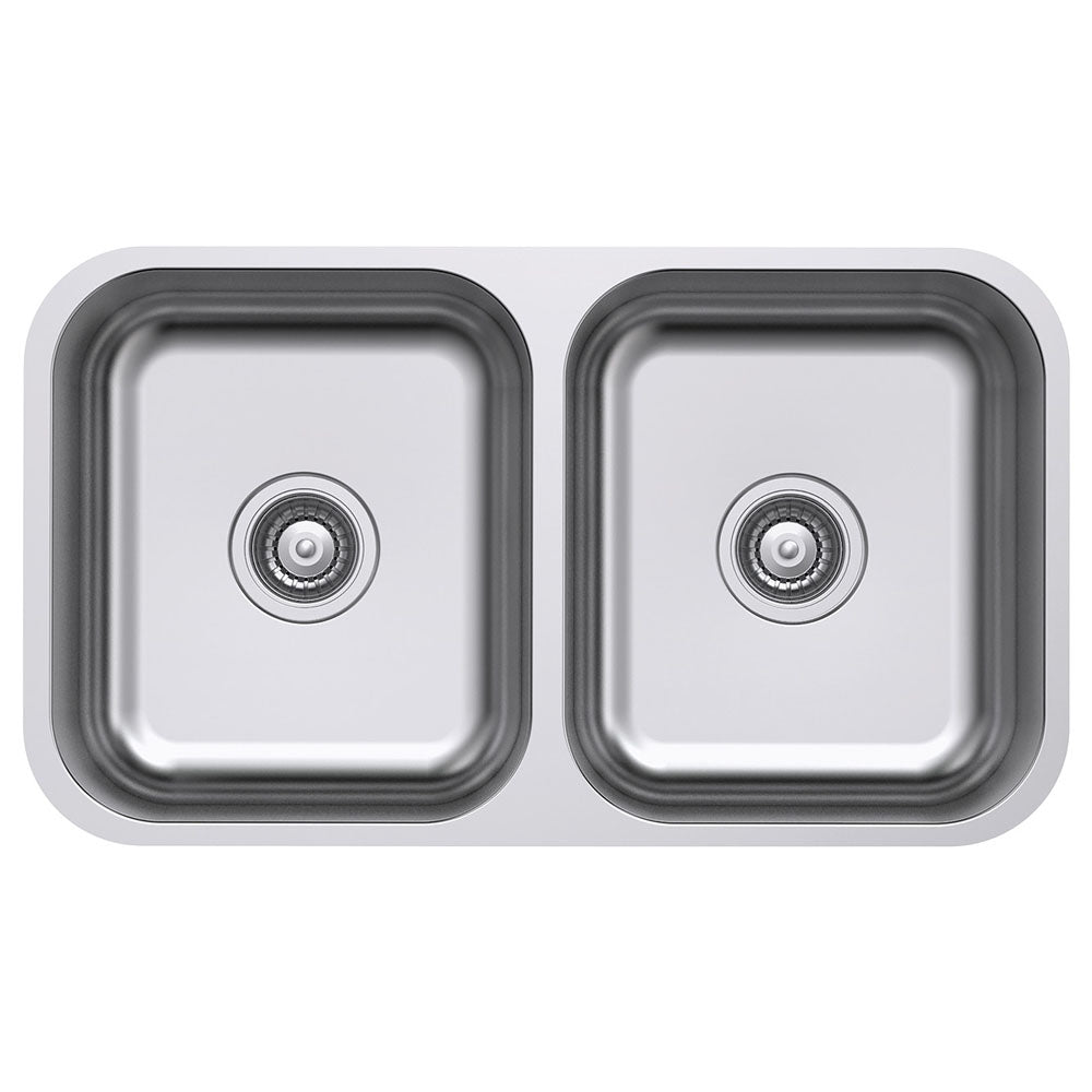 FIENZA TIVA DOUBLE BOWL KITCHEN SINK STAINLESS STEEL 785MM