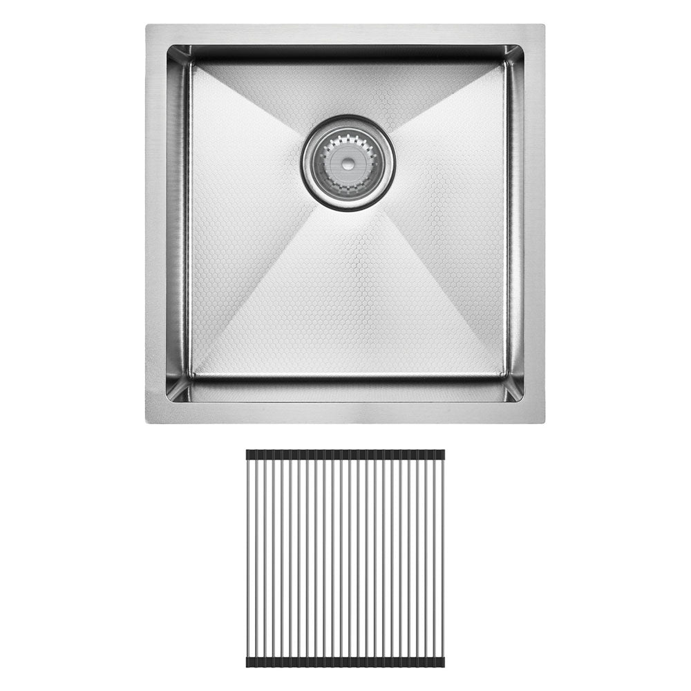 FIENZA HANA ANTI SCRATCH SINGLE BOWL KITCHEN SINK KIT STAINLESS STEEL 450MM