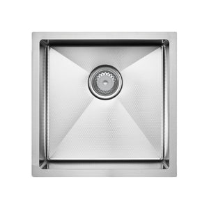 FIENZA HANA ANTI SCRATCH SINGLE BOWL KITCHEN SINK KIT STAINLESS STEEL 450MM
