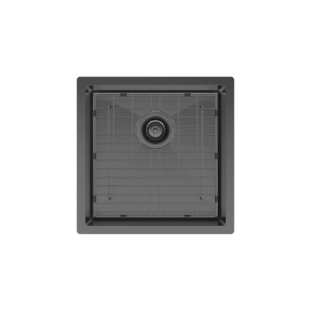 FIENZA HANA SINGLE BOWL KITCHEN SINK PVD CARBON METAL 450MM