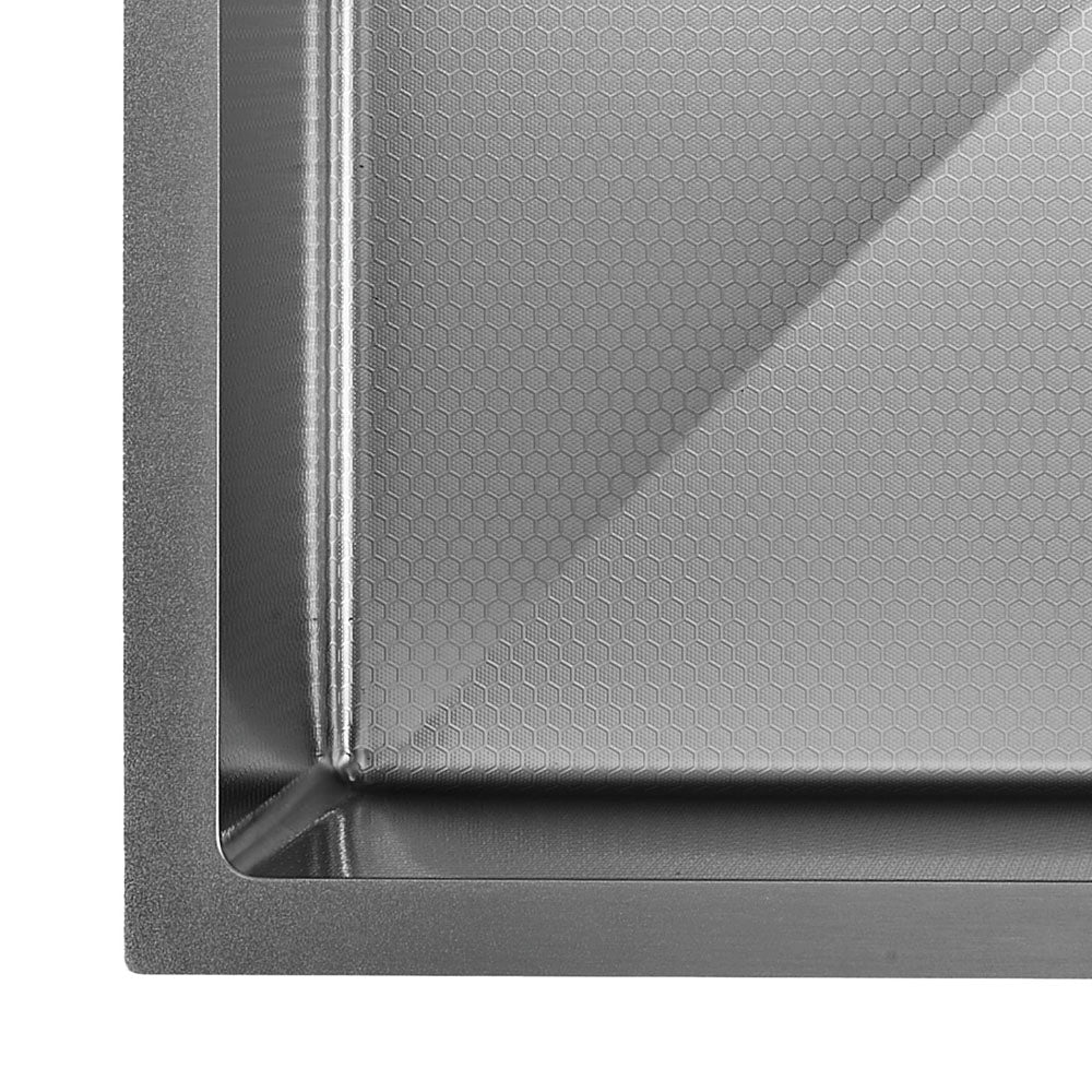 FIENZA HANA ANTI SCRATCH SINGLE BOWL KITCHEN SINK PVD GUN METAL 550MM