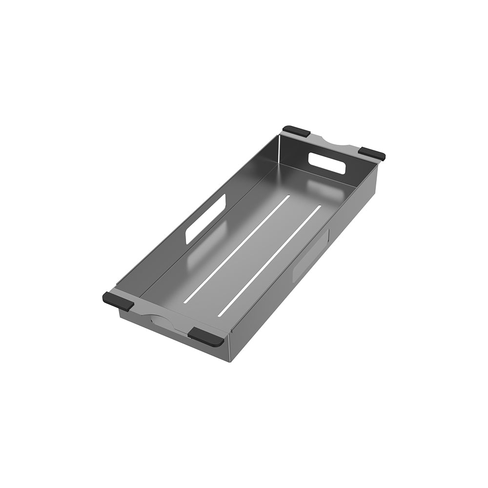 FIENZA HANA DOUBLE BOWL KITCHEN SINK KIT PVD CARBON METAL 760MM