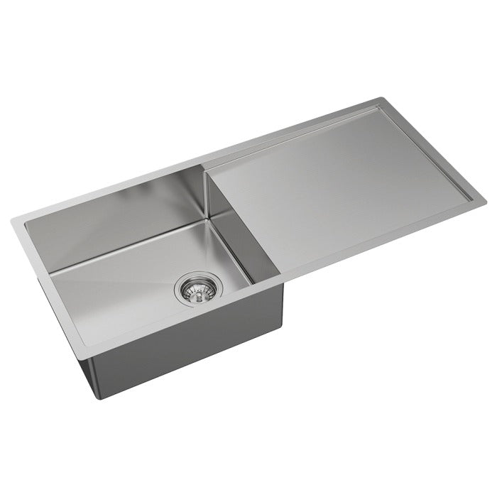 FIENZA HANA SINGLE BOWL KITCHEN SINK WITH DRAINER KIT STAINLESS STEEL 990MM