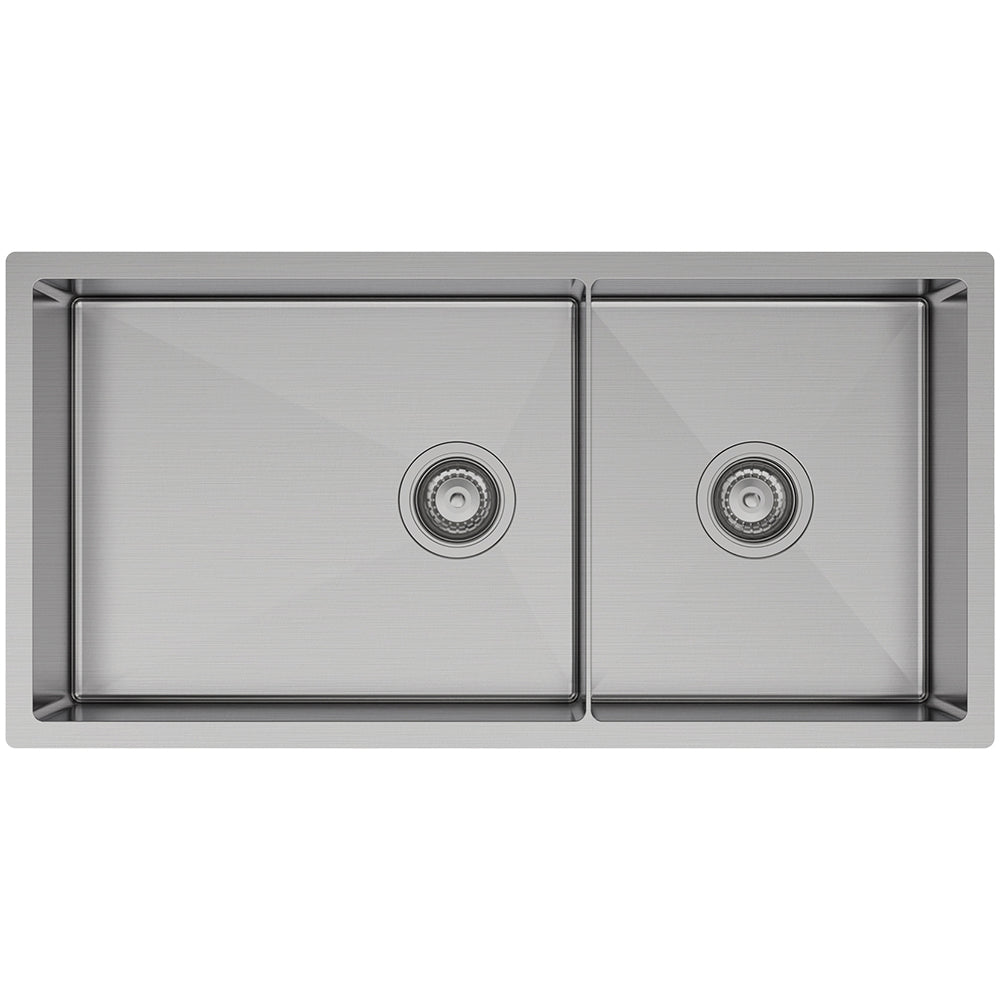 FIENZA HANA DOUBLE BOWL KITCHEN SINK STAINLESS STEEL 892MM