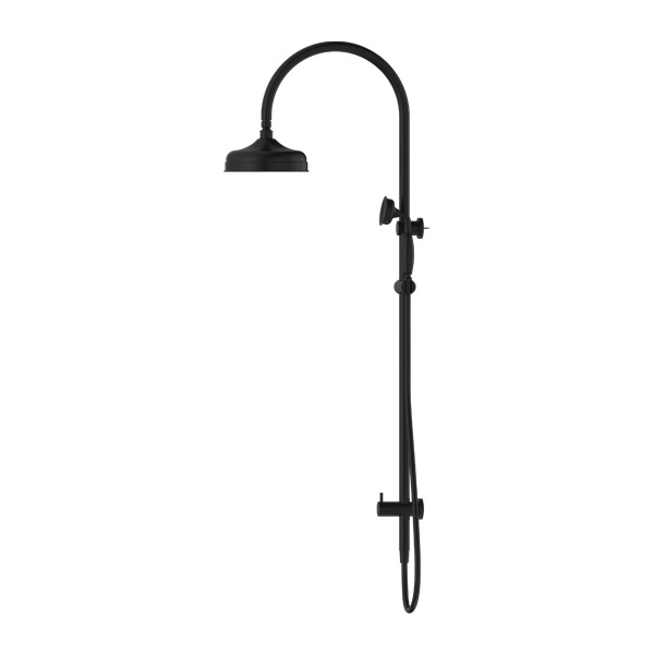 NERO YORK TWIN SHOWER WITH METAL HAND SHOWER MATTE BLACK