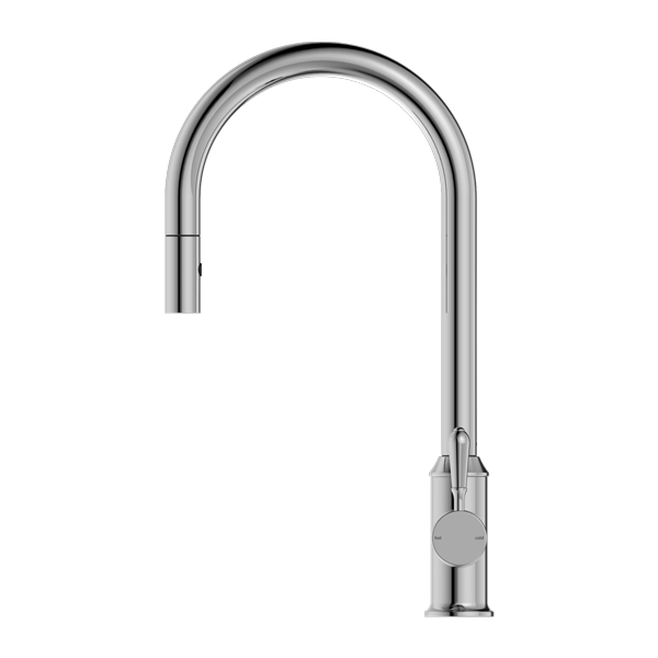 NERO YORK SPRAY PULL OUT SINK MIXER METAL LEVER 457MM CHROME