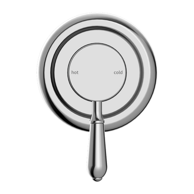 NERO YORK SHOWER MIXER WITH METAL LEVER 100MM CHROME