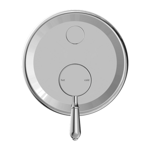 NERO YORK SHOWER MIXER DIVERTER WITH METAL LEVER 160MM CHROME