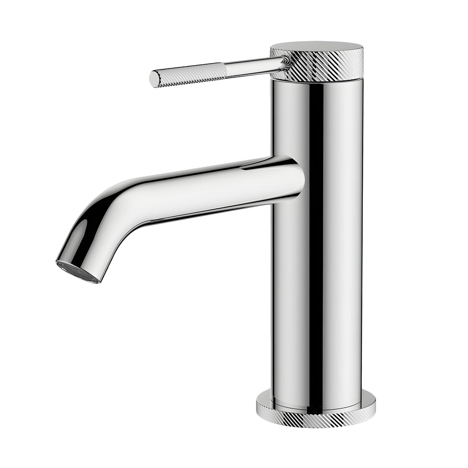 GARETH ASHTON POCO KNURLED BASIN MIXER CHROME