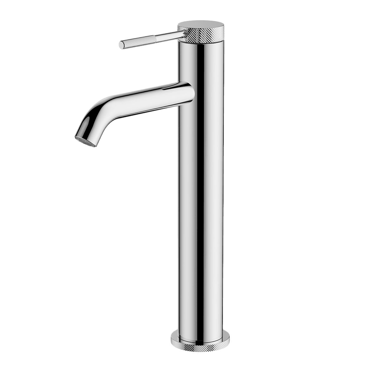 GARETH ASHTON POCO KNURLED TALL BASIN MIXER CHROME