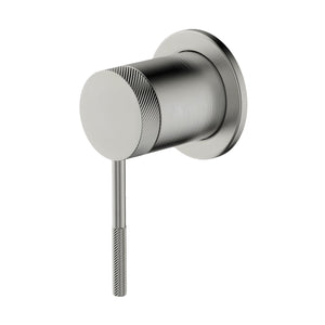 GARETH ASHTON POCO KNURLED WALL MIXER BRUSHED NICKEL
