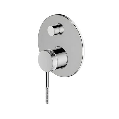 GARETH ASHTON POCO KNURLED WALL MIXER WITH DIVERTER CHROME