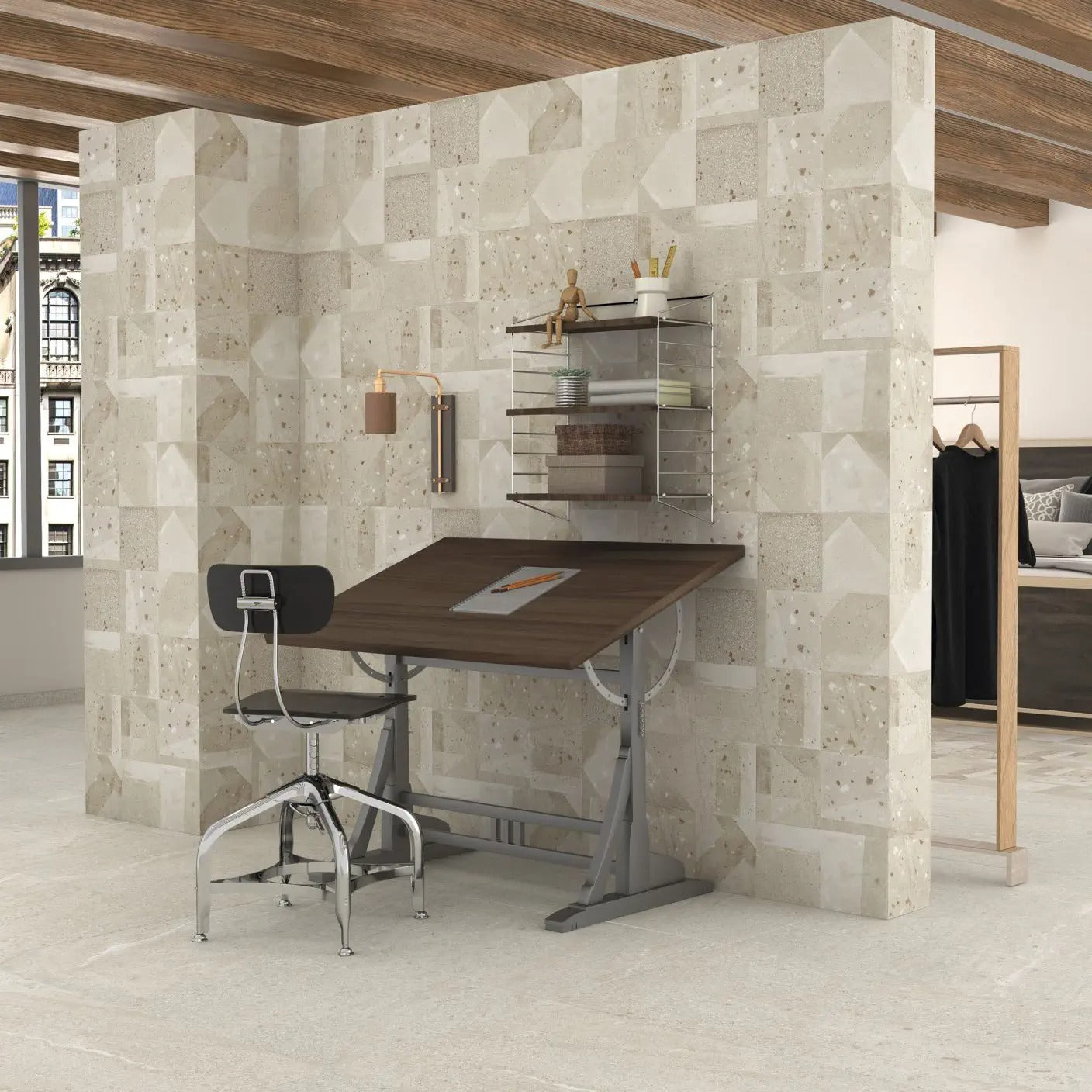 DUNE CERAMICA AGNES NATURAL MATTE 200X200MM SQUARE TILE (PER BOX)