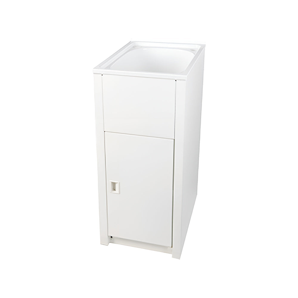 EVERHARD CLASSIC 30L POLYMER AND GALVANISED STEEL LAUNDRY UNIT 395MM WHITE