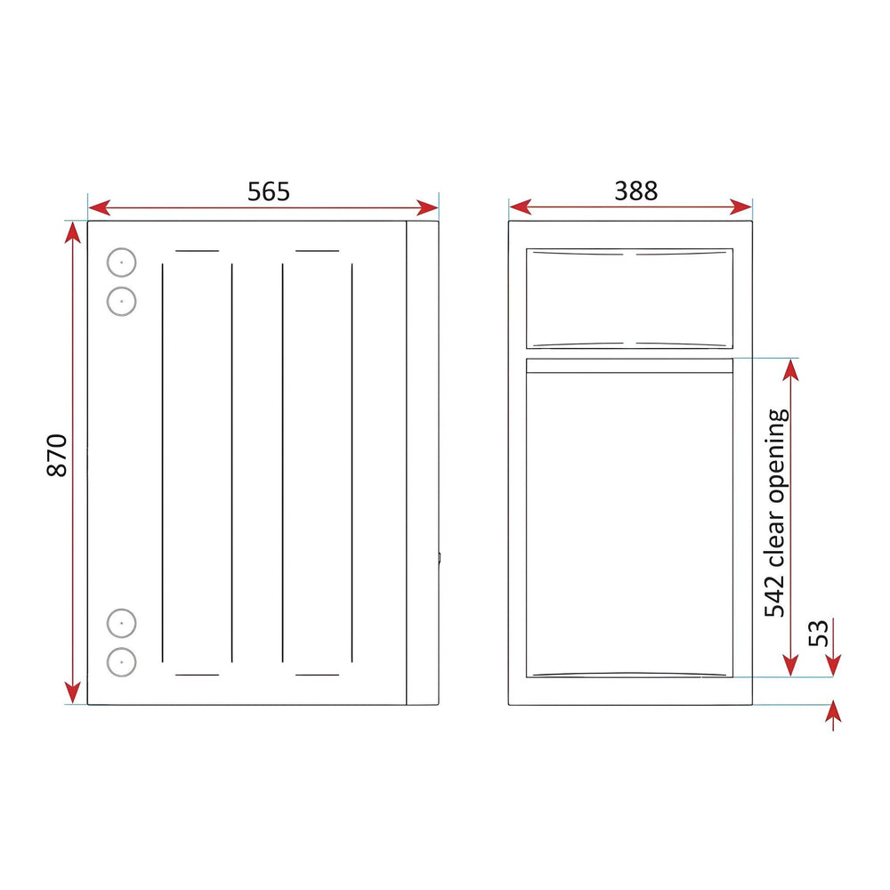 EVERHARD CLASSIC 30L STAINLESS STEEL AND POLYMER LAUNDRY UNIT 395MM WHITE