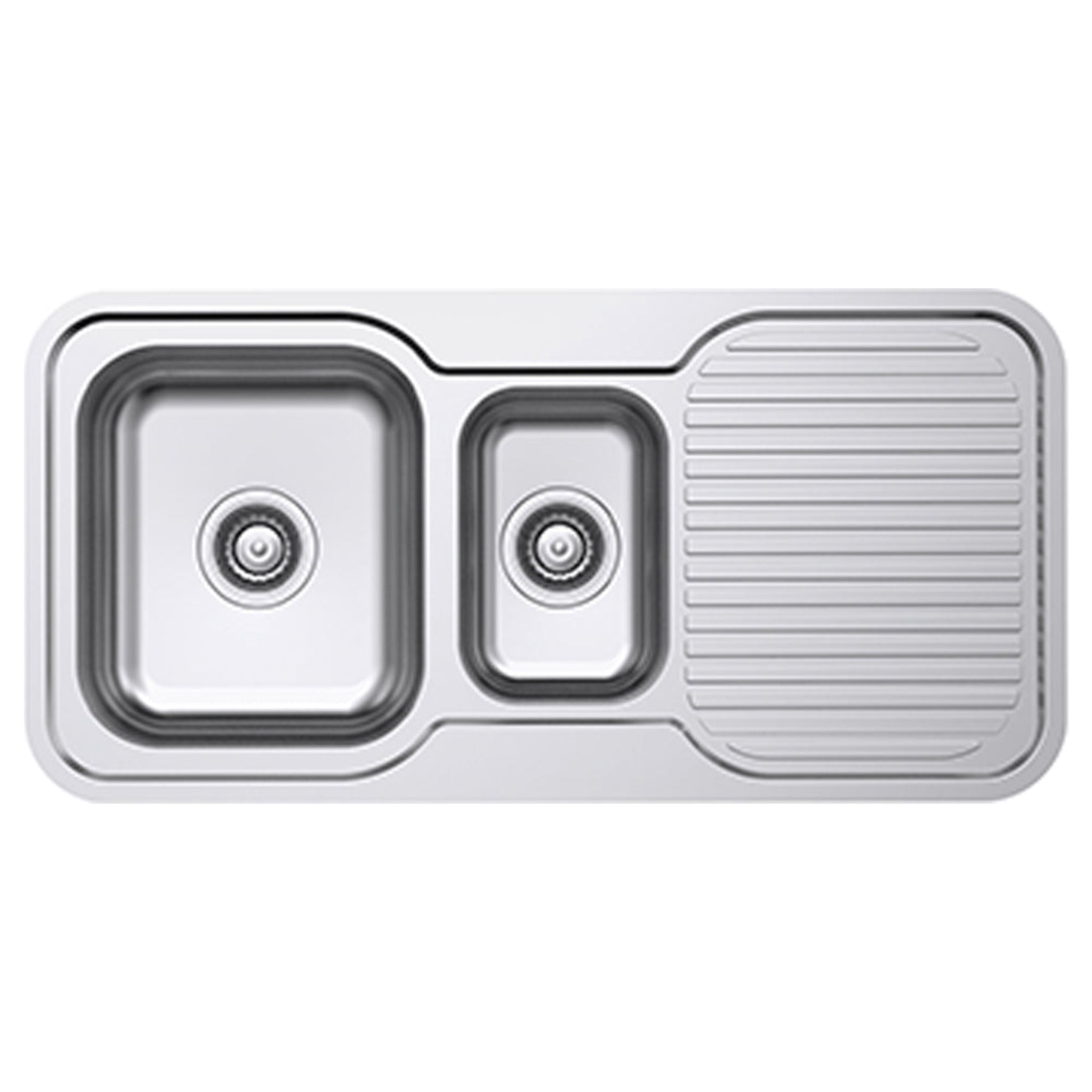 EVERHARD CLASSIC STANDARD 1.5 BOWL & DRAINER KITCHEN SINK STAINLESS STEEL 980MM