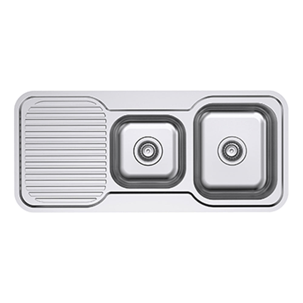 EVERHARD CLASSIC STANDARD 1.75 BOWL & DRAINER KITCHEN SINK STAINLESS STEEL 1080MM
