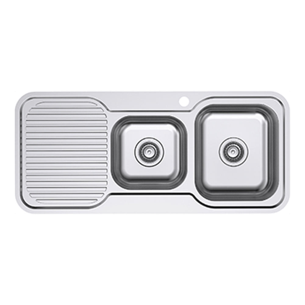 EVERHARD CLASSIC STANDARD 1.75 BOWL & DRAINER KITCHEN SINK STAINLESS STEEL 1080MM