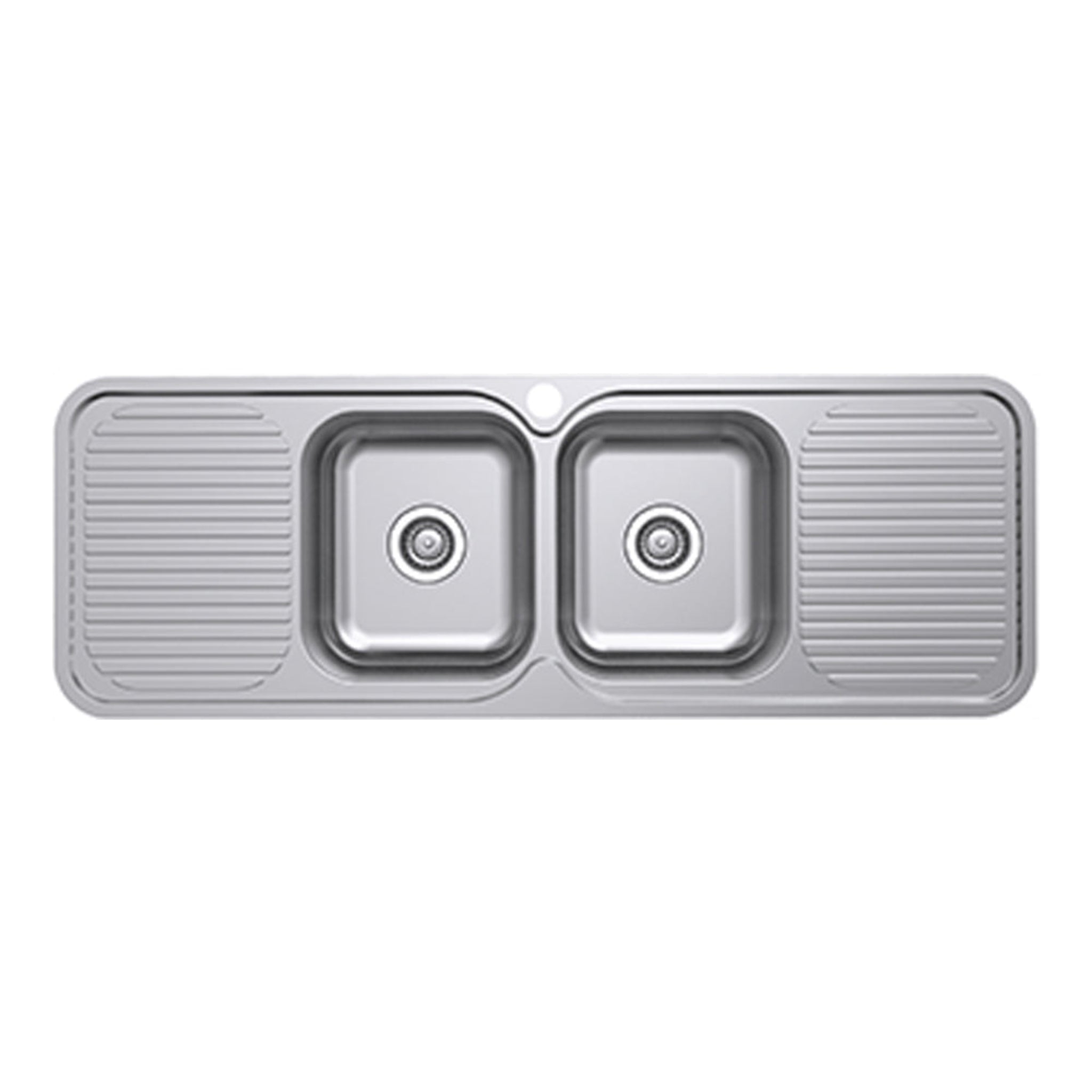 EVERHARD CLASSIC STANDARD 2 BOWL & 2 DRAINER KITCHEN SINK STAINLESS STEEL 1380MM