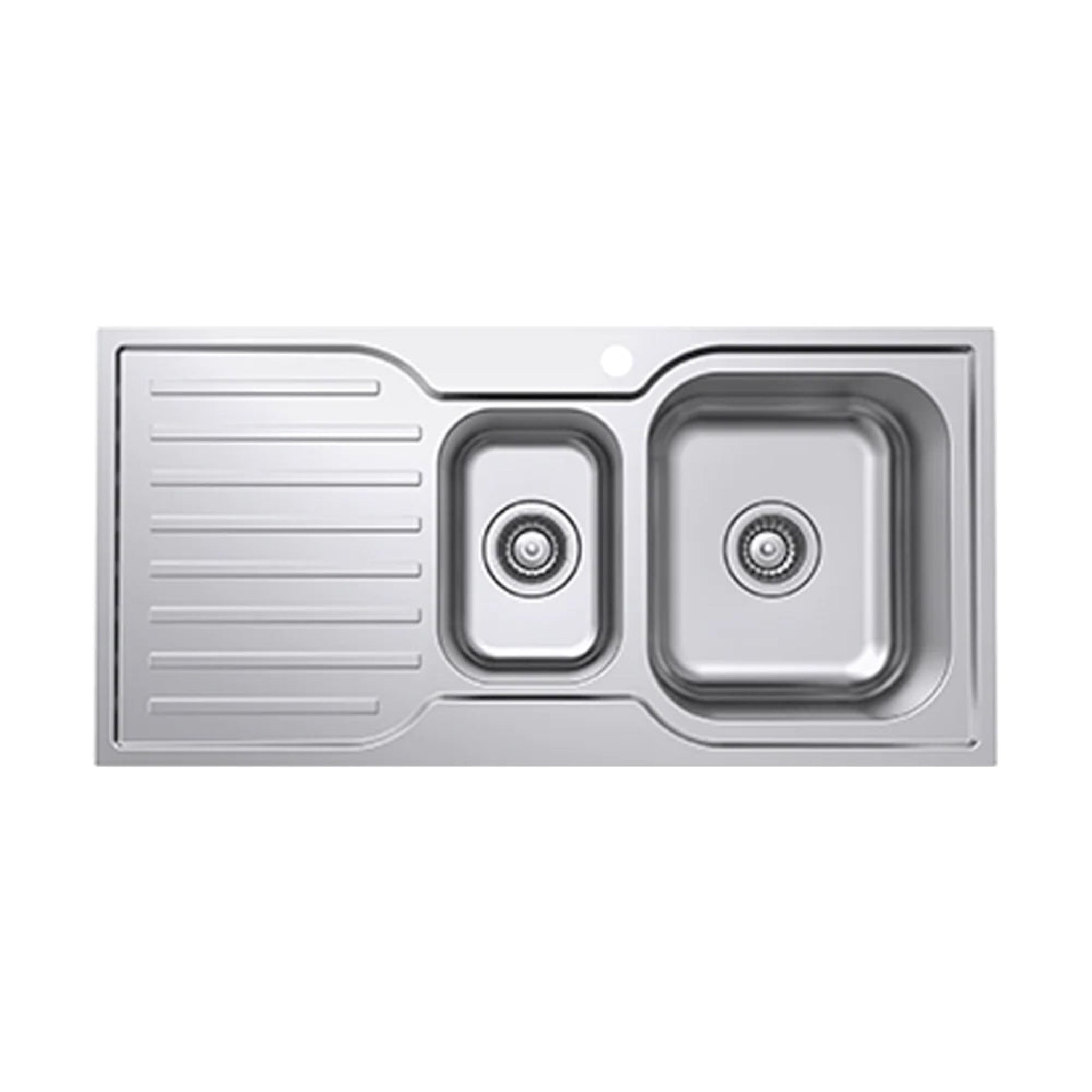 EVERHARD CLASSIC SQUARE 1.5 BOWL & DRAINER KITCHEN SINK STAINLESS STEEL 980MM