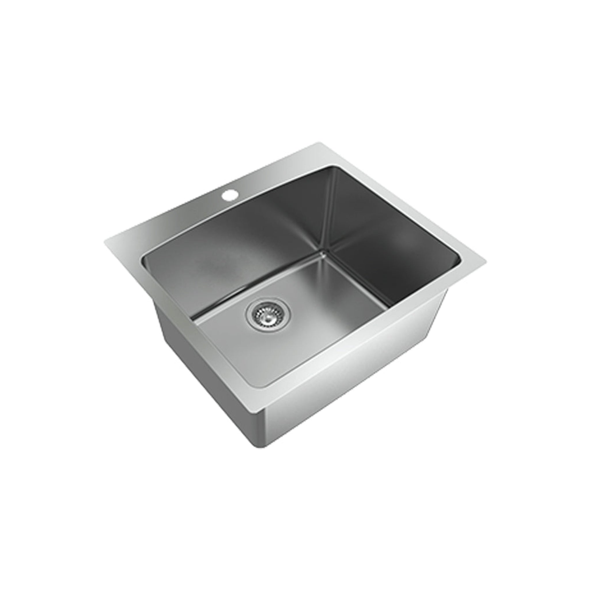 EVERHARD NUGLEAM 70L UTILITY LAUNDRY SINK STAINLESS STEEL 635MM