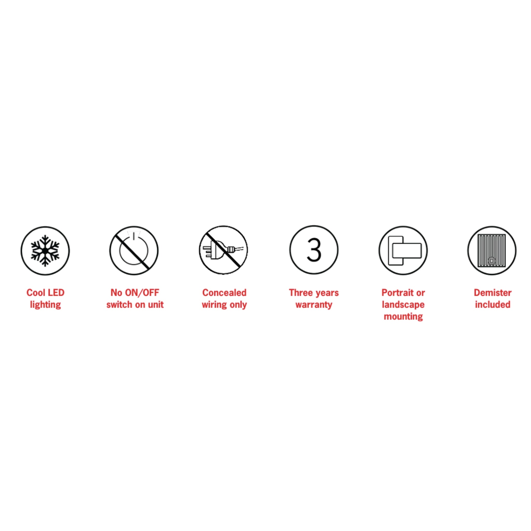 THERMOGROUP ABLAZE PREMIUM S RANGE BACK-LIT MIRROR 1200X800MM