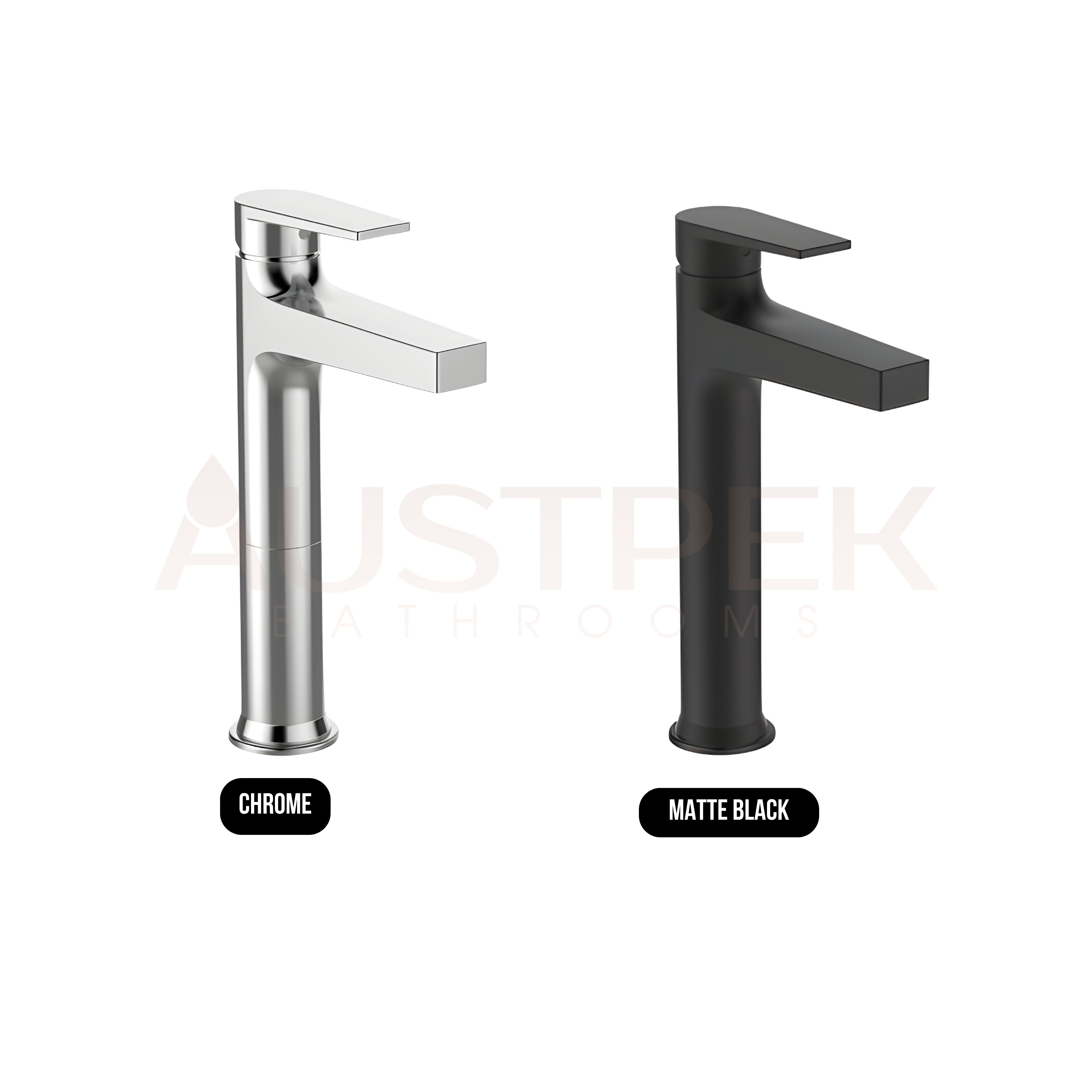 KOHLER TAUT TALL BASIN MIXER POLISHED 270MM MATTE BLACK