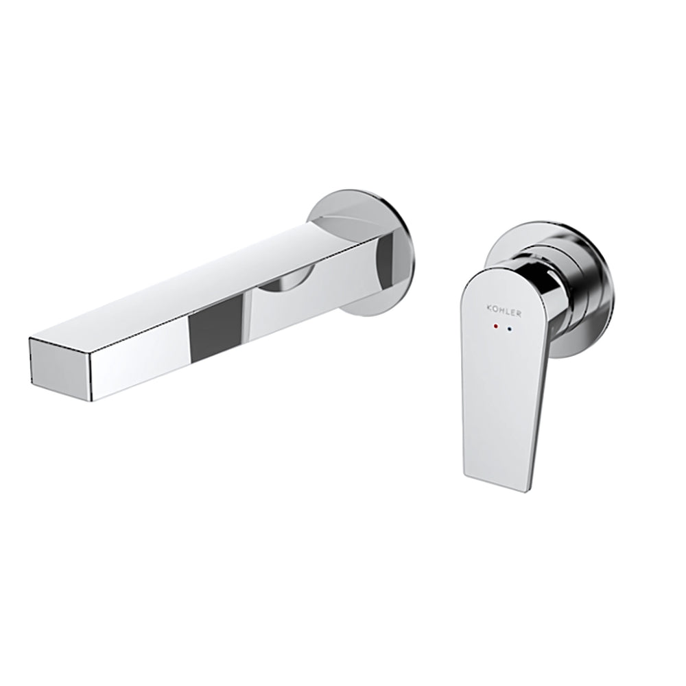 KOHLER TAUT WALL BASIN MIXER 200MM CHROME
