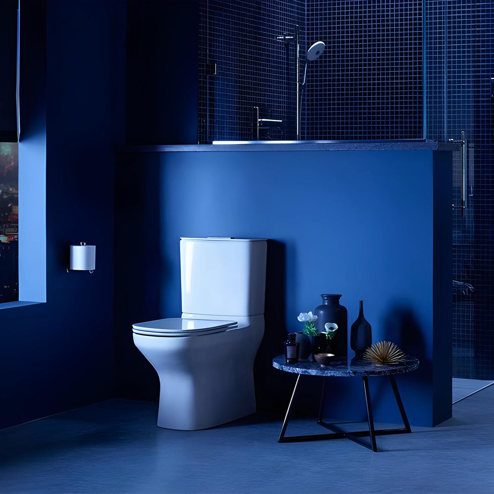 KOHLER MODERNLIFE BACK TO WALL TOILET SUITE WITH ELITE SEAT W/ NIGHTLIGHT GLOSS WHITE