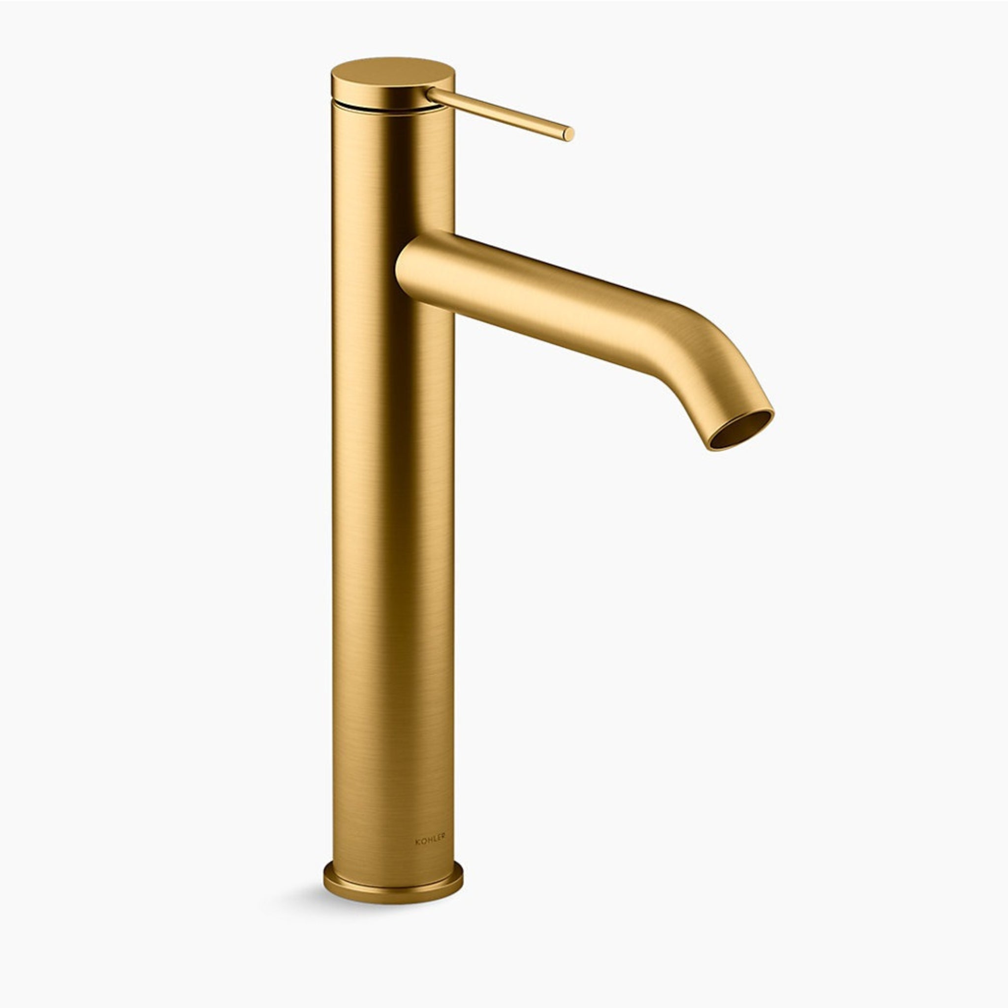 KOHLER COMPONENTS TALL BASIN MIXER 285MM BRUSHED BRASS