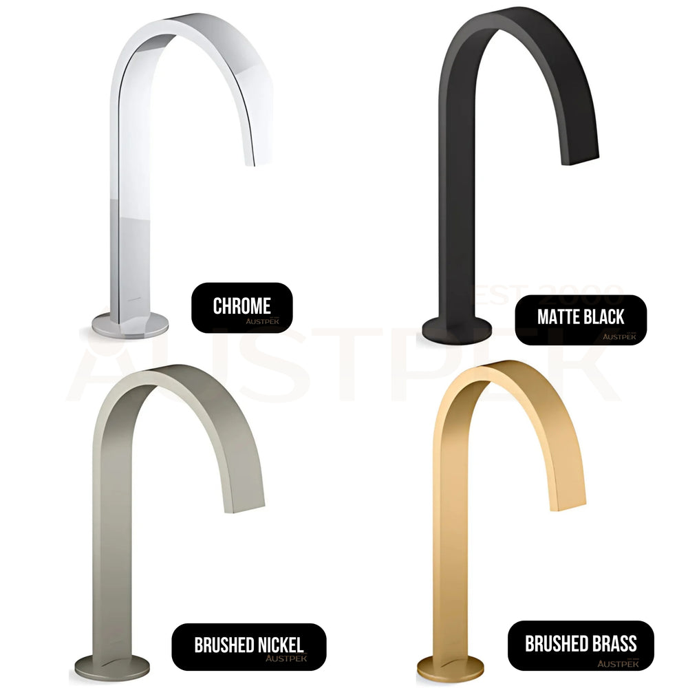 KOHLER COMPONENTS HOB MOUNT RIBBON BASIN SPOUT 160MM MATTE BLACK